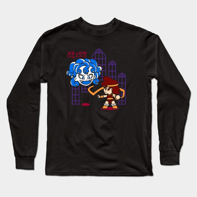 Back off Medusa! v3 Long Sleeve T-Shirt by demonigote